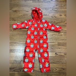 Hanna Andersson bear snowsuit - size 3T - excellent condition!